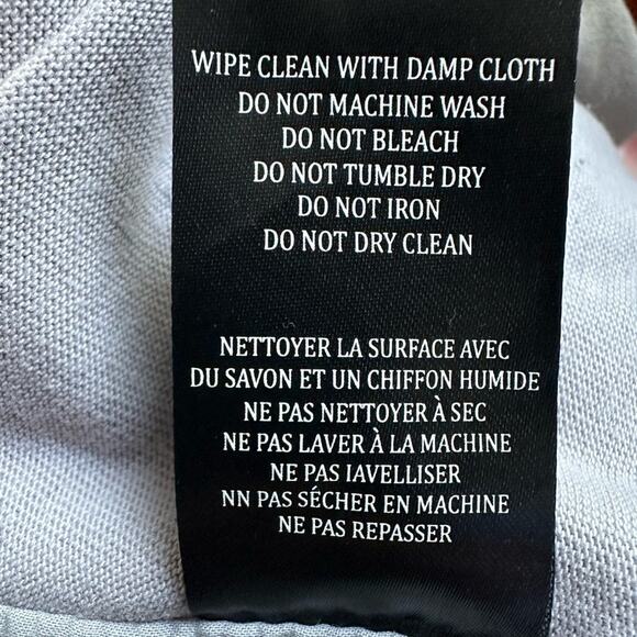 BlankNYC Grey Faux Leather Moto Diagonal Zip Jacket Y2K Minimalist Neutral Boss - Picture 8 of 9